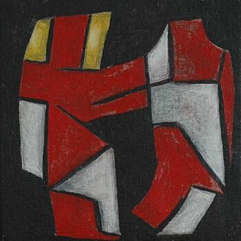 Painting titled "talks" by Michel Maquaire, Original Artwork, Oil
