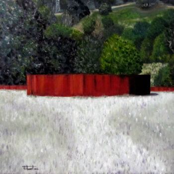 Schilderij getiteld "Teverga" door Josep Maria Fontanet Sureda, Origineel Kunstwerk, Olie Gemonteerd op Frame voor houten br…