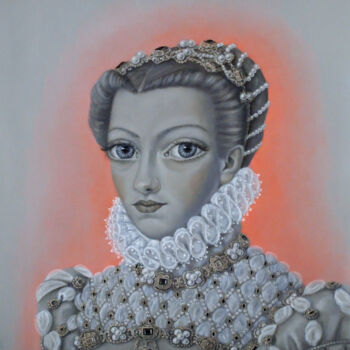 Peinture intitulée "Ruimzicht" par Marlies Van Leeuwen, Œuvre d'art originale, Huile Monté sur Châssis en bois