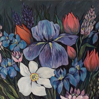 Malerei mit dem Titel "Original painting "…" von Olga Rokhmanyuk (ROArtUS), Original-Kunstwerk, Acryl
