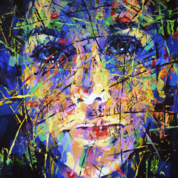 Painting titled "PORTRAIT-M" by Aleksandr Ilichev, Original Artwork, Acrylic