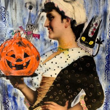 Ζωγραφική με τίτλο "HALLOWEEN" από Natali Shepeleva, Αυθεντικά έργα τέχνης, Ακρυλικό