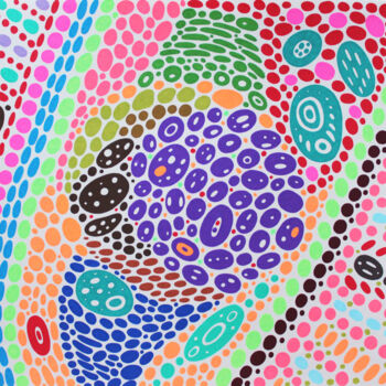 Pittura intitolato "Organic Geometry n.…" da Veronika Demenko, Opera d'arte originale, Penna gel