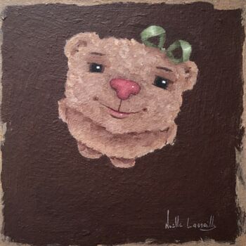 Painting titled "Éléonard - 1126" by Noëlle Lassailly, Original Artwork, Acrylic
