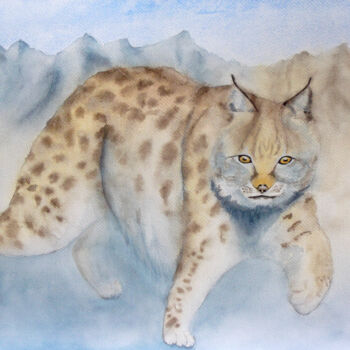 Ζωγραφική με τίτλο "Aquarelle originale…" από Isabelle Redonnet, Αυθεντικά έργα τέχνης, Ακουαρέλα
