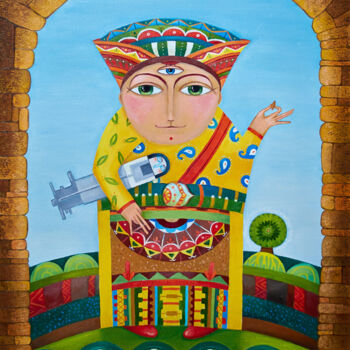 Malerei mit dem Titel "Secret Meaning" von Aleksandra Paranchenko, Original-Kunstwerk, Öl