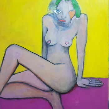 Painting titled ""Women"" by Sílvia Neto, Original Artwork, Acrylic