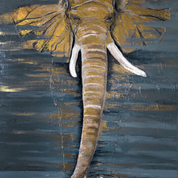 Schilderij getiteld "New World" door Ekaterina Khovanskaya, Origineel Kunstwerk, Acryl