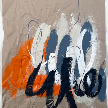 「Kraft_21/055」というタイトルの絵画 Franck Chambrunによって, オリジナルのアートワーク, アクリル