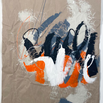 Painting titled "Kraft_21/058" by Franck Chambrun, Original Artwork, Acrylic