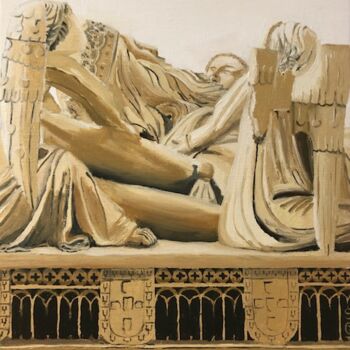 Painting titled "Les anges de Pedro" by Sophie Cousineau, Original Artwork, Oil
