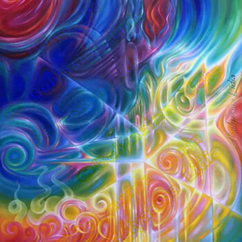Malerei mit dem Titel "Оil painting "Energ…" von Lidia Belyasin, Original-Kunstwerk, Öl Auf Karton montiert