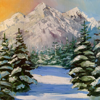 Malerei mit dem Titel "BALKAN MOUNTAINS" von Anna Pavlovich-Naneva, Original-Kunstwerk, Öl