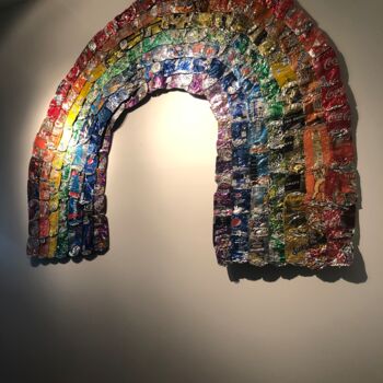 Scultura intitolato "All That Shines Und…" da Laura Quattrocchi, Opera d'arte originale, Alluminio