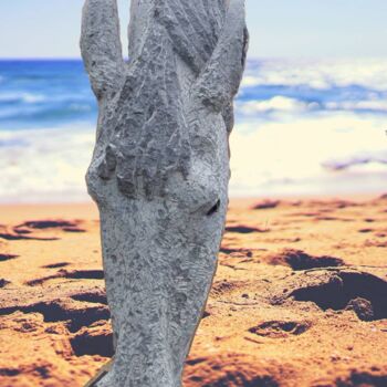 Sculpture titled "Mare Horse Head" by Taurayi Maisiri, Original Artwork, Stone