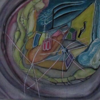 Peinture intitulée "HABITAT" par Juan Luis Gandulfo, Œuvre d'art originale, Acrylique Monté sur Châssis en bois