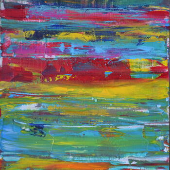 Pintura intitulada "Abstract 5" por Simon Ralfe, Obras de arte originais, Acrílico