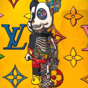 Painting titled "Mickey Bearbrick LV…" by Nathan Wegner, Original Artwork, Acrylic