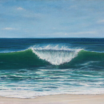 Pittura intitolato "Peinture "Vague Méd…" da David Quant, Opera d'arte originale, Acrilico