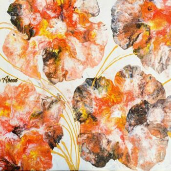 Painting titled "Flower" by Wefag Ibrahim, Original Artwork, Acrylic