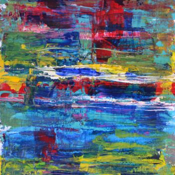Pintura intitulada "Abstract light." por Simon Ralfe, Obras de arte originais, Acrílico