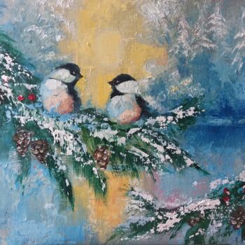 "Frosty morning" başlıklı Tablo Marina Gaydar tarafından, Orijinal sanat, Petrol