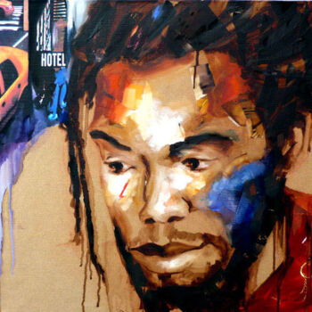 Painting titled "Good tempo (série p…" by Nathalie Lemaitre, Original Artwork, Oil Mounted on Wood Stretcher frame