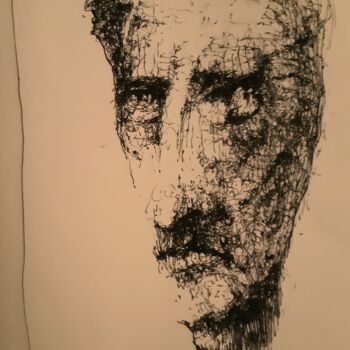Drawing titled "Et tu, Brute?" by Stephan Rodriguez Warnemünde, Original Artwork, Ink