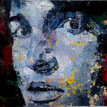 Painting titled "Angel of Night" by Abhishek Deheriya, Original Artwork, Acrylic