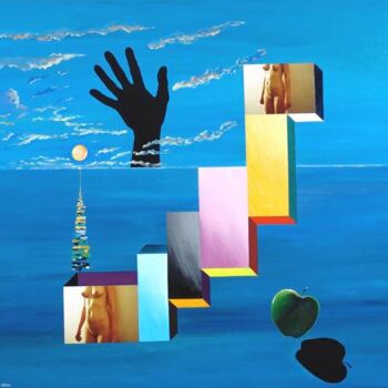 제목이 "Last seven dreams o…"인 미술작품 Valentin Savtcheko로, 원작, 기름 나무 들것 프레임에 장착됨