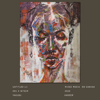 Картина под названием "Untitled LII" - Yakubu Kareem Signature Art Gallery, Подлинное произведение искусства, Акрил