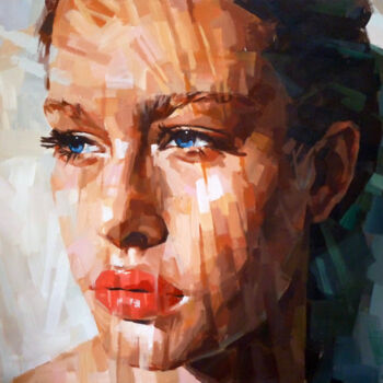 Pittura intitolato "PORTRAIT_1" da Aleksandr Ilichev, Opera d'arte originale, Acrilico