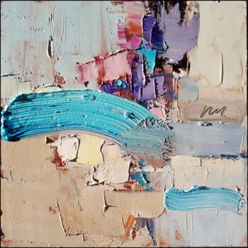 Schilderij getiteld "New Year's abstract…" door Kazimierz Mordarski, Origineel Kunstwerk, Olie