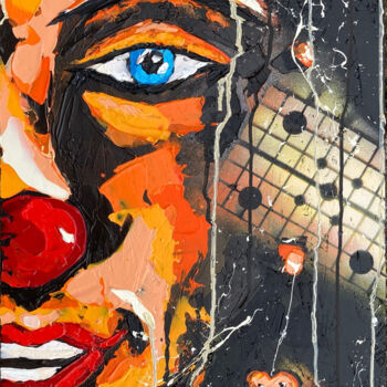 제목이 "Clown au cœur heure…"인 미술작품 Christophe Dikant로, 원작, 아크릴