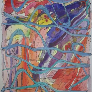 「The passage of time…」というタイトルの絵画 Sergei Safaevによって, オリジナルのアートワーク, 水彩画