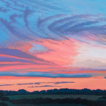 제목이 "Colourful Sky"인 미술작품 Aryea Flohr로, 원작, 기름