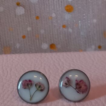 设计 标题为“Puces d'oreilles Ma…” 由Nadège Jimenez (Secret d'âme - Bijoux fait main), 原创艺术品, 首饰