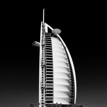 摄影 标题为“Burj Al Arab Dubai” 由Andy Ridder, 原创艺术品, 数码摄影 安装在铝上