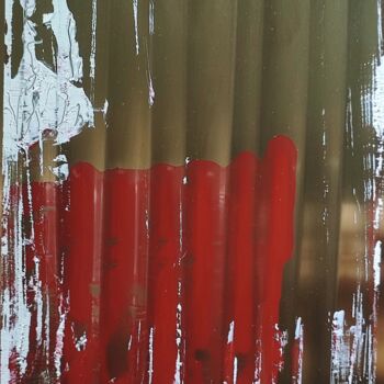 Painting titled "Structure deck" by Vuce, Original Artwork, Oil