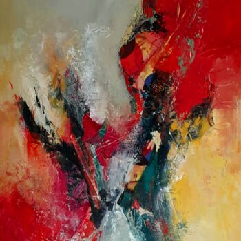 绘画 标题为“Effusion” 由Danielle Dunevon, 原创艺术品, 丙烯 安装在木质担架架上