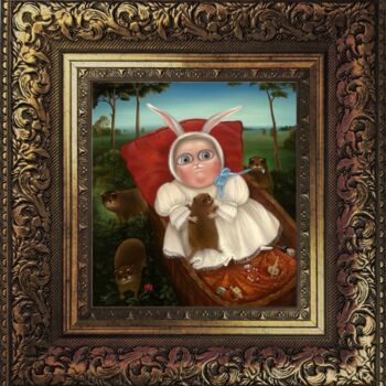 제목이 "Infante. Framed Pri…"인 판화 Irena Aizen로, 원작, 디지털 인쇄 판지에 장착됨