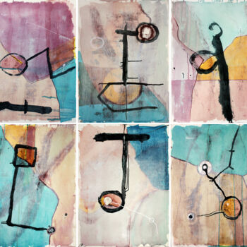 Painting titled "Fotones" by Jesus Tejedor, Original Artwork, Acrylic