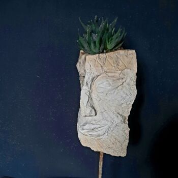 Sculpture titled ""ANTHRO-POT  B"" by Pagès Du Pilou, Original Artwork, Stone