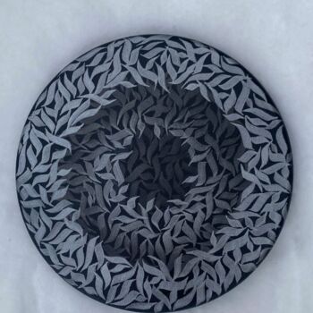 Peinture intitulée "Abstract calligraph…" par Monker, Œuvre d'art originale, Acrylique