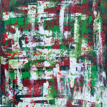 Malerei mit dem Titel "Blutrausch" von Andreas Angleitner, Original-Kunstwerk, Acryl