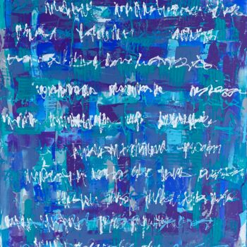 Malerei mit dem Titel "Marsch" von Andreas Angleitner, Original-Kunstwerk, Acryl