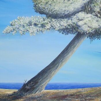 Painting titled ""I love trees"" by Donato Larotonda, Original Artwork, Acrylic Mounted on Wood Panel