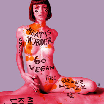Printmaking titled "MY PENIS MY RULES" by Martín Sigwald, Original Artwork, Digital Print