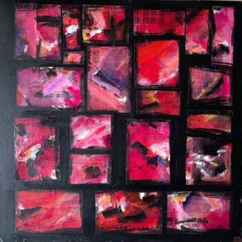 Ζωγραφική με τίτλο "Scènes de la vie" από Simone Cros-Morea, Αυθεντικά έργα τέχνης, Ακρυλικό
