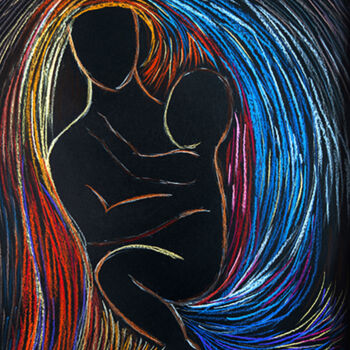 "I am always with you" başlıklı Resim Svetlana Gudilova tarafından, Orijinal sanat, Pastel